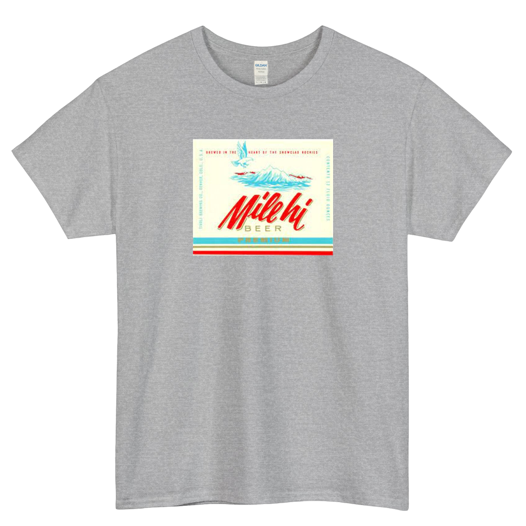 Mile Hi Beer Logo Mens Unisex Short Sleeve T-Shirt Size S-3XL - P