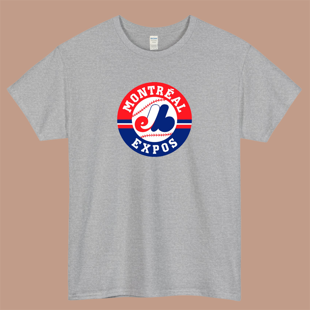 Montreal Expos Logo Mens Unisex Short Sleeve T-Shirt Size S-3XL - P