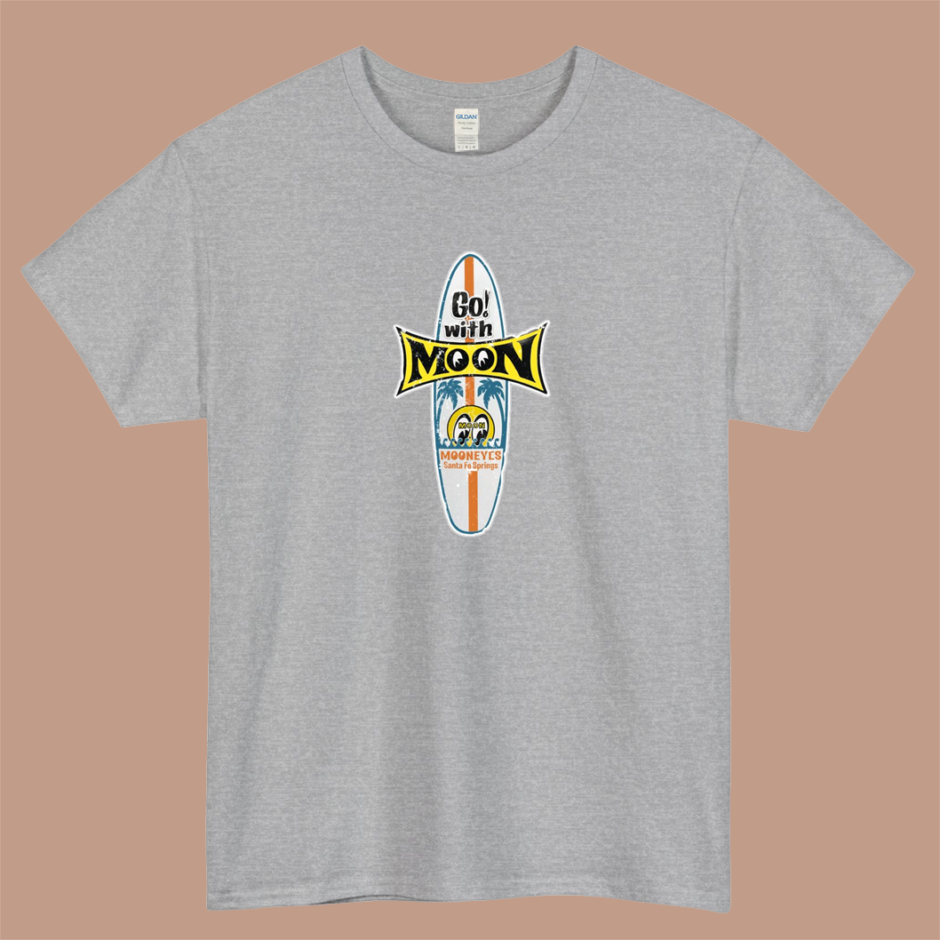 Moon Surf Logo Mens Unisex Short Sleeve T-Shirt Size S-3XL - P
