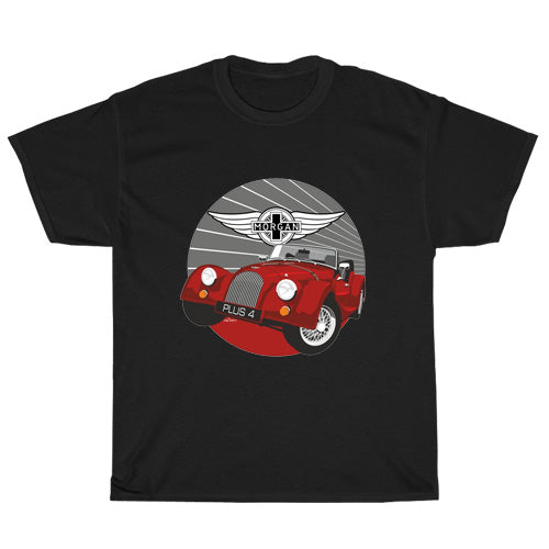 Morgan Car Essential Active Logo Mens Unisex Short Sleeve Black T-Shirt Size S-3XL