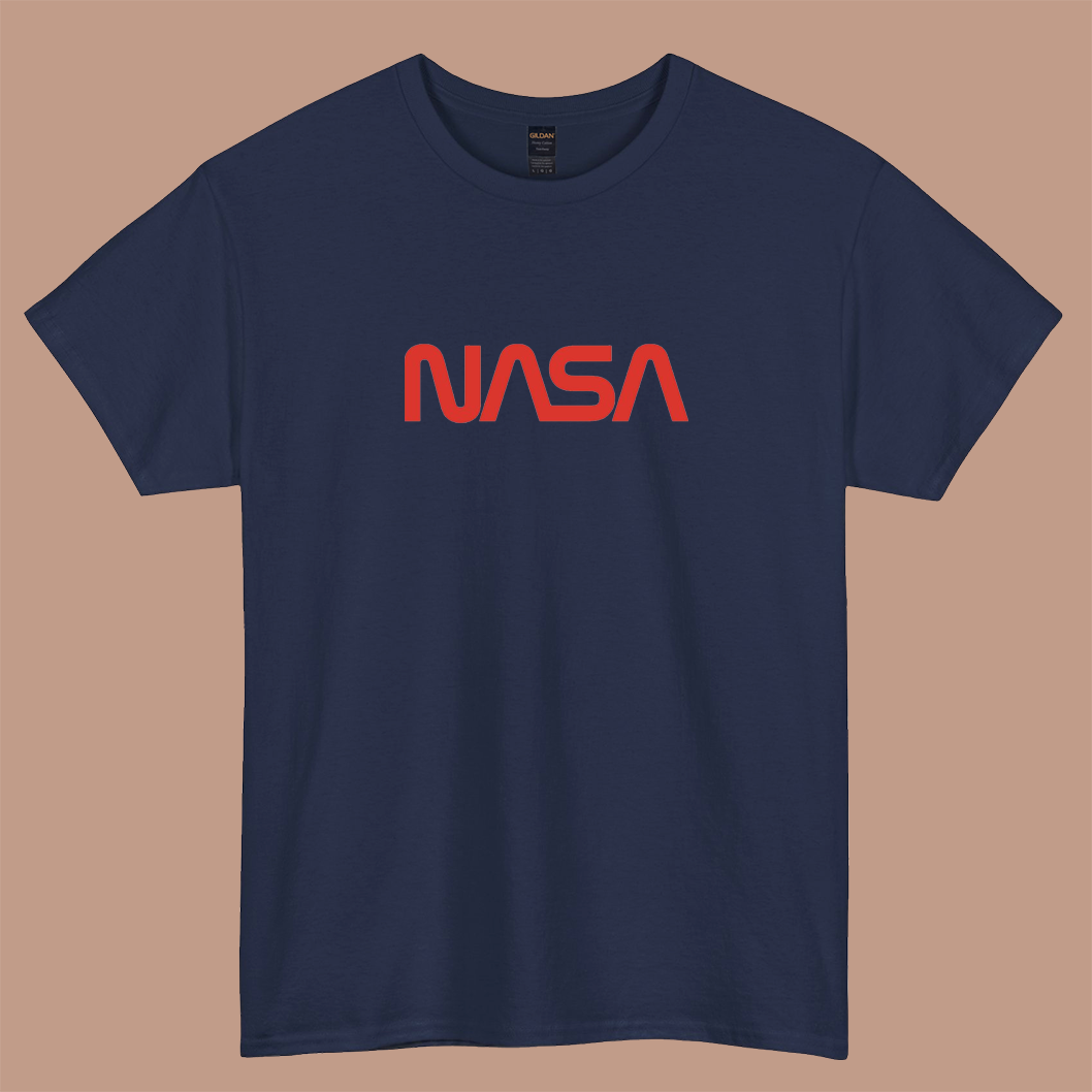 NASA Worm Logo short sleeve t shirt size S-3XL -P