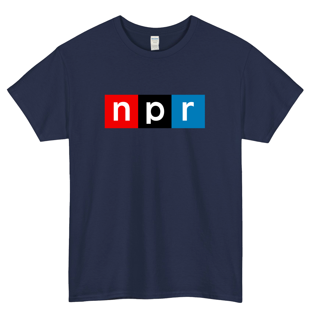 National public radio logo SHORT SLEEVE T SHIRT -P