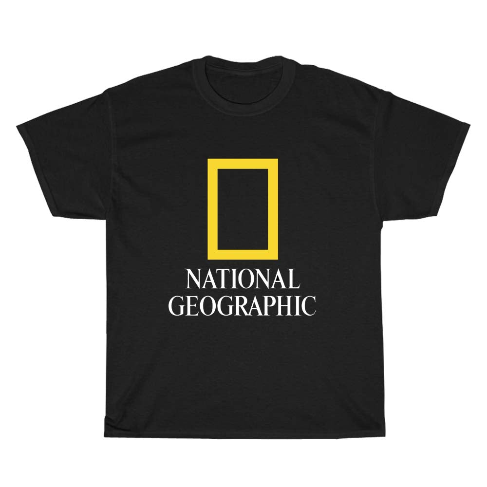National Geographic Logo Men's Unisex T Shirt Size S to 3XL