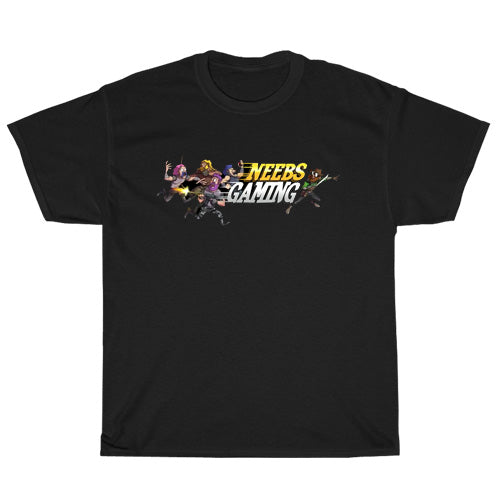 Neebs Gaming Logo Mens Unisex Short Sleeve Black T-Shirt Size S-3XL
