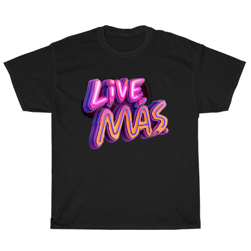 Neon Live Mas Logo Mens Unisex Short Sleeve T-Shirt Size S-3XL