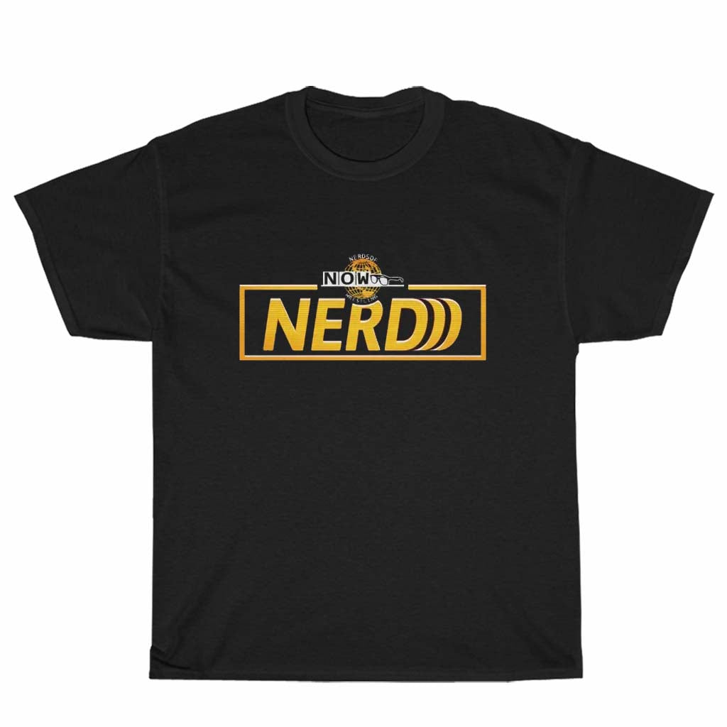 Nerds of Wrestling NWA Powerrr Themed Logo Unisex Men's T Shirt Size S to 3XL