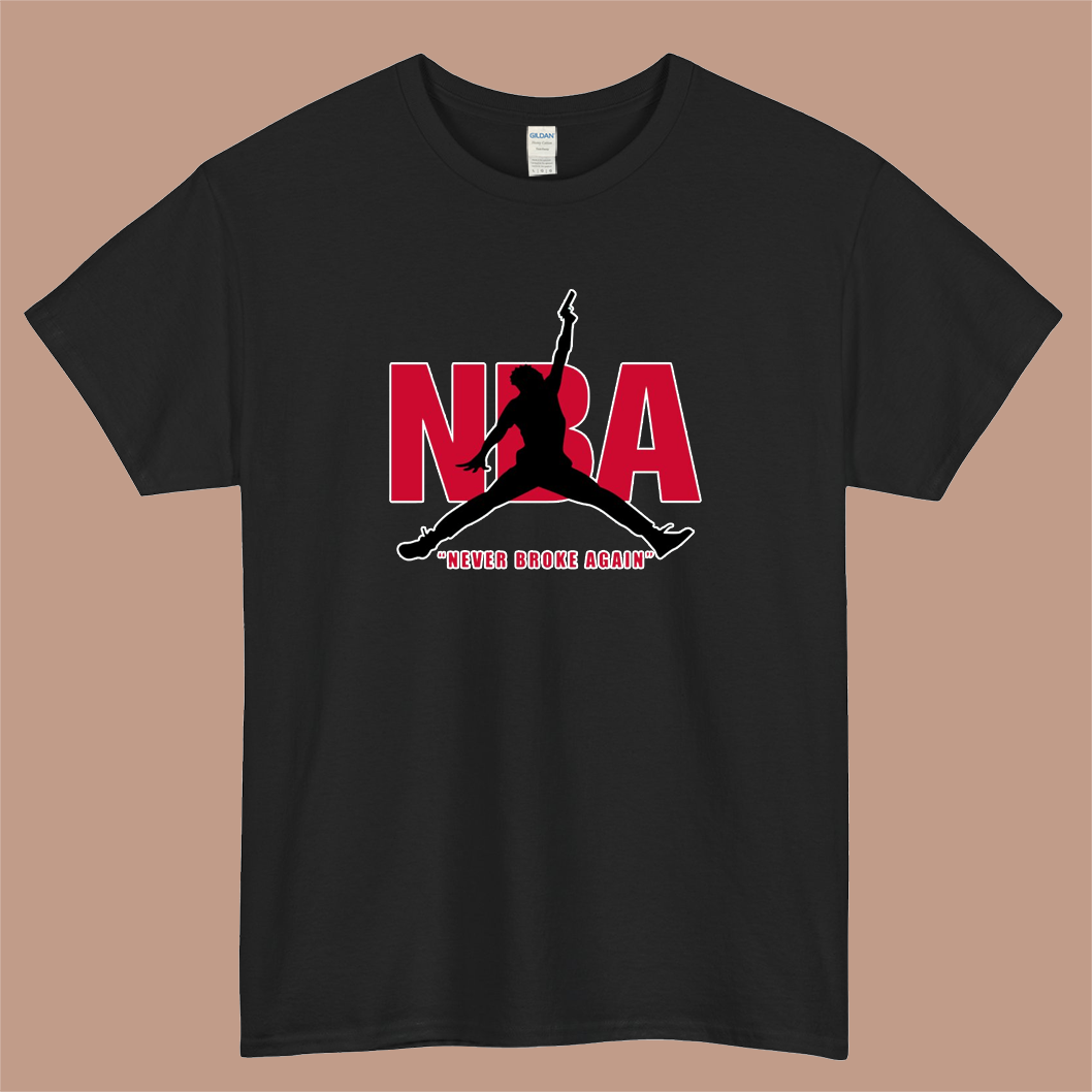 Never Broke Again Logo Mens Unisex Short Sleeve T-Shirt Size S-3XL - P