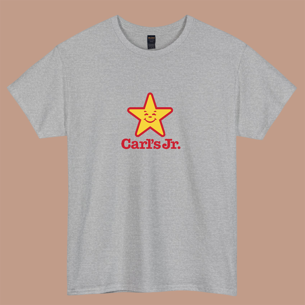 New Carl's Jr Logo SHORT SLEEVE T SHIRT SIZE S-3XL -P