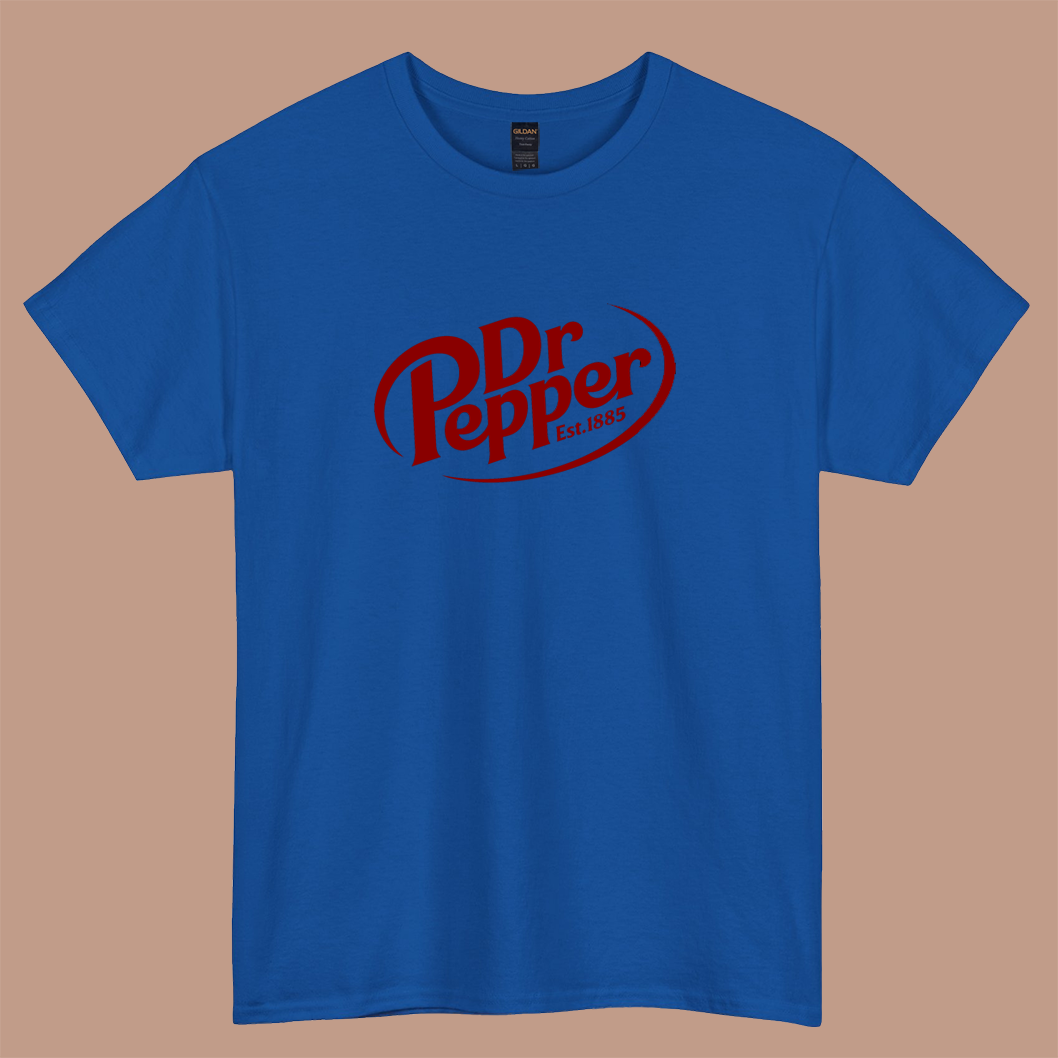 New Dr Pepper logo short sleeve t shirt size S-3XL -P