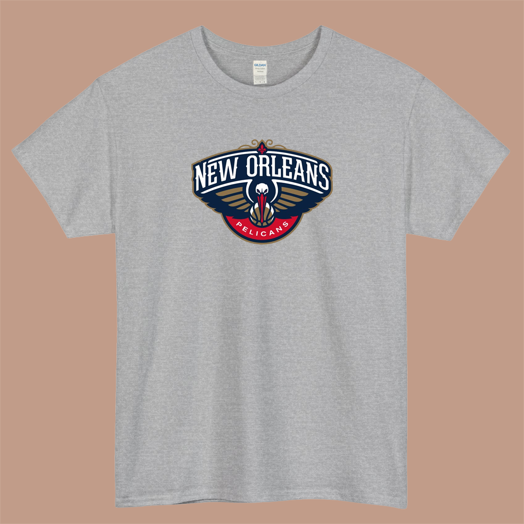 New Orleans Pelicans Logo Mens Unisex Short Sleeve T-Shirt Size S-3XL - P