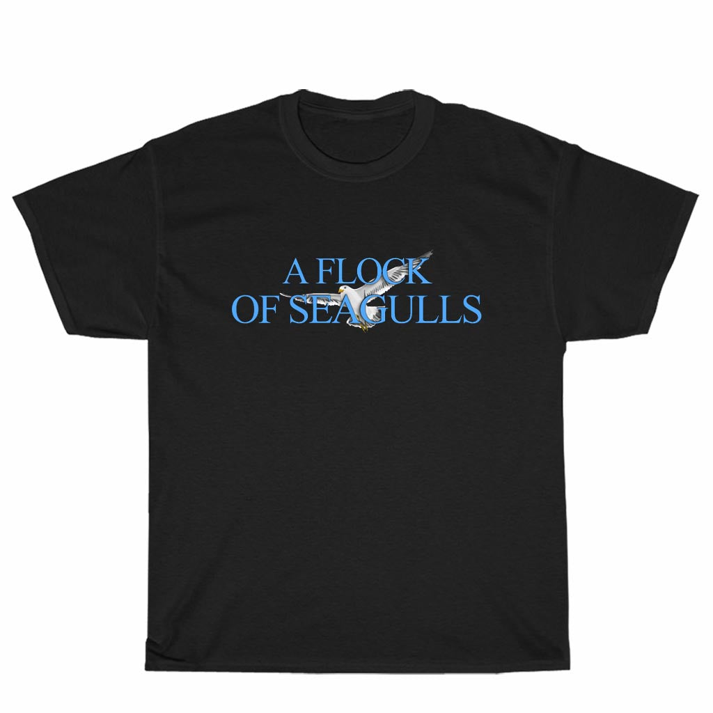 New Shirt A Flock Of Seagulls Discografia Logo American Funny Logo Unisex Men's T Shirt Size S to 3XL