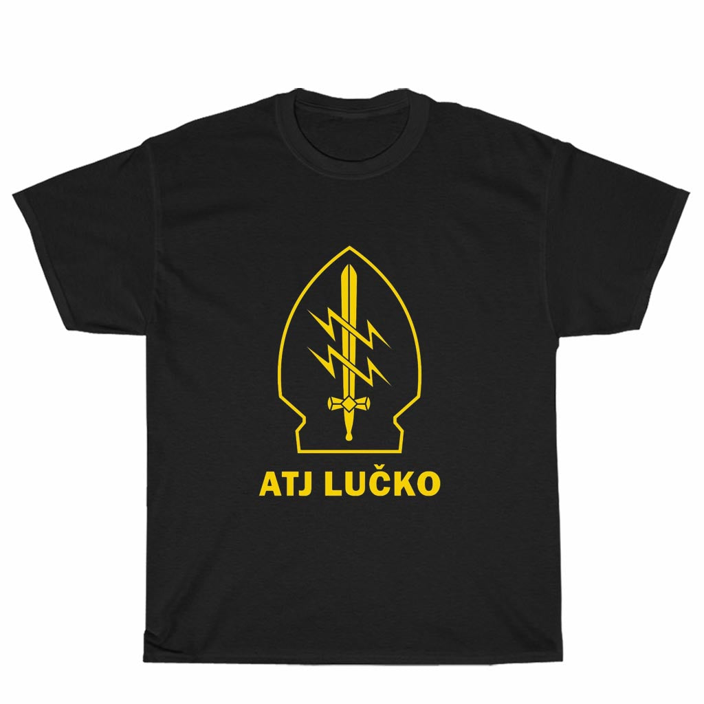 New Shirt ATJ Lucko Croatian Police Counter Terroris Logo Unisex Men's T Shirt Size S to 3XL
