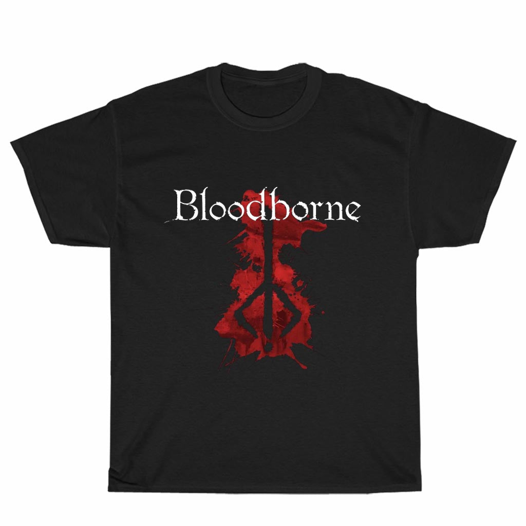 New Shirt Bloodborne Hunter Logo Unisex Men's T Shirt Size S to 3XL