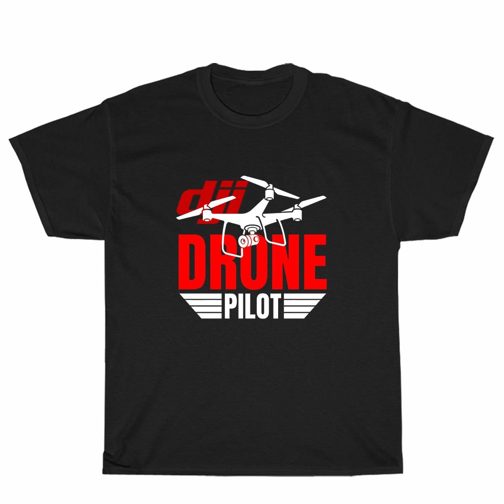 New Shirt DJI Drone Pilot Logo Unisex Men's T Shirt Size S to 3XL