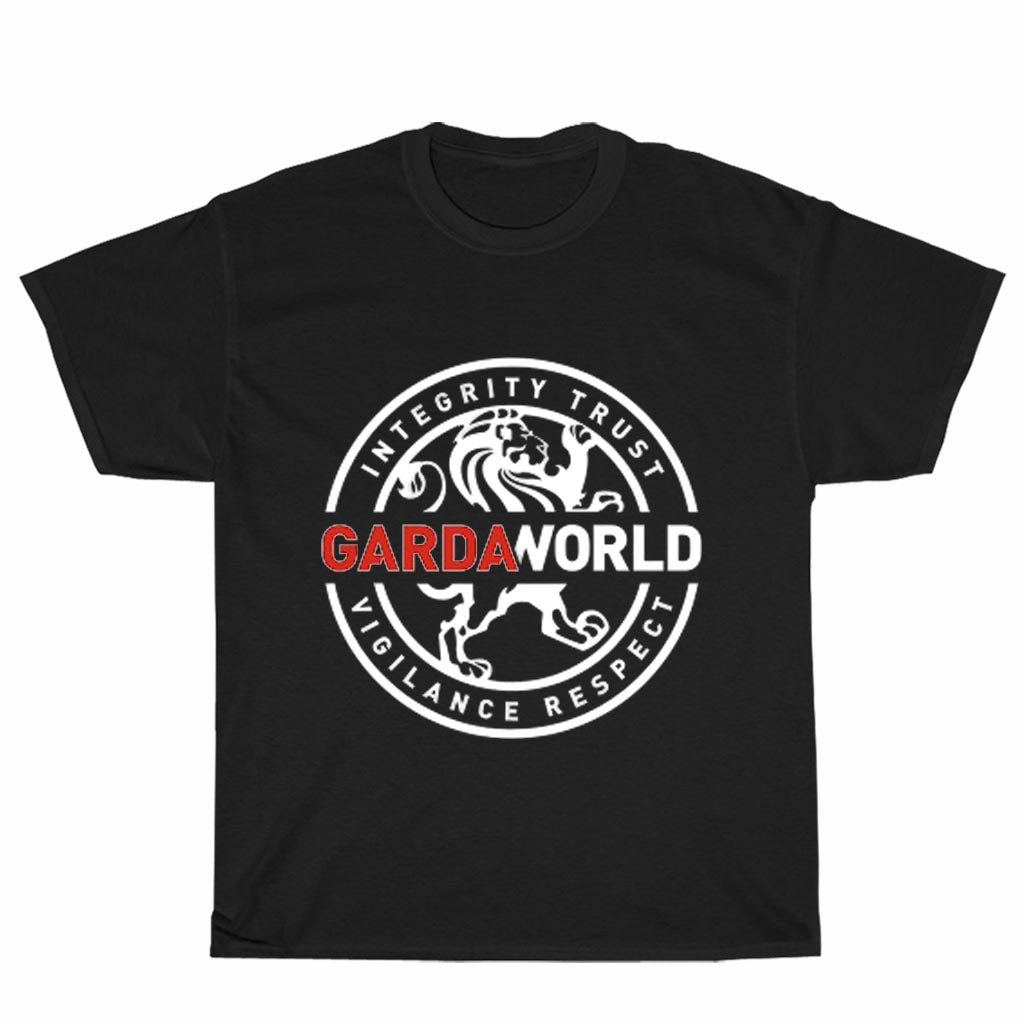 New Shirt Garda World Logo Unisex Men's T Shirt Size S to 3XL