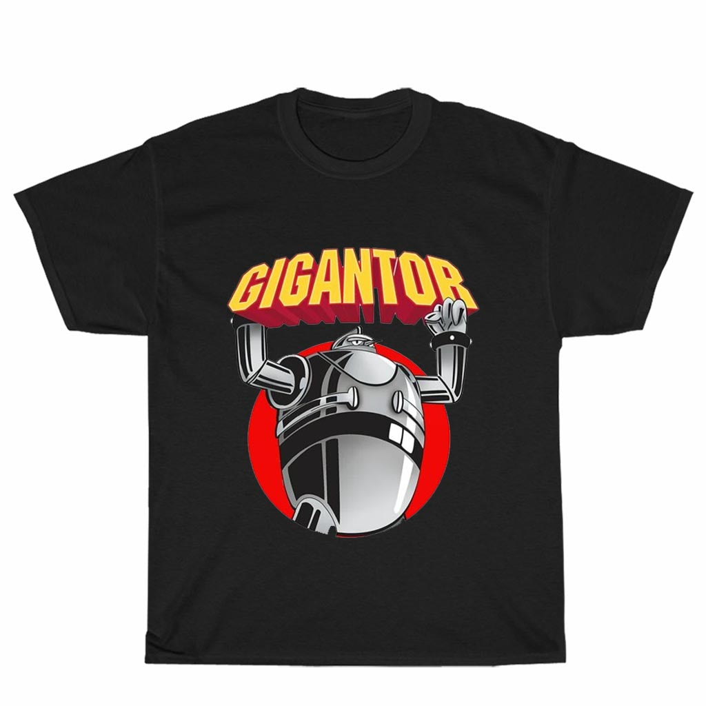 New Shirt Gigantor Robot Cartoon Logo Unisex Men's T Shirt Size S to 3XL