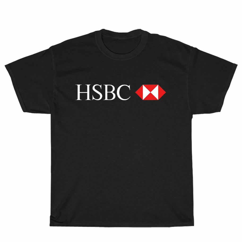 New Shirt HSBC Bank financial services Logo Unisex Men's T Shirt Size S to 3XL