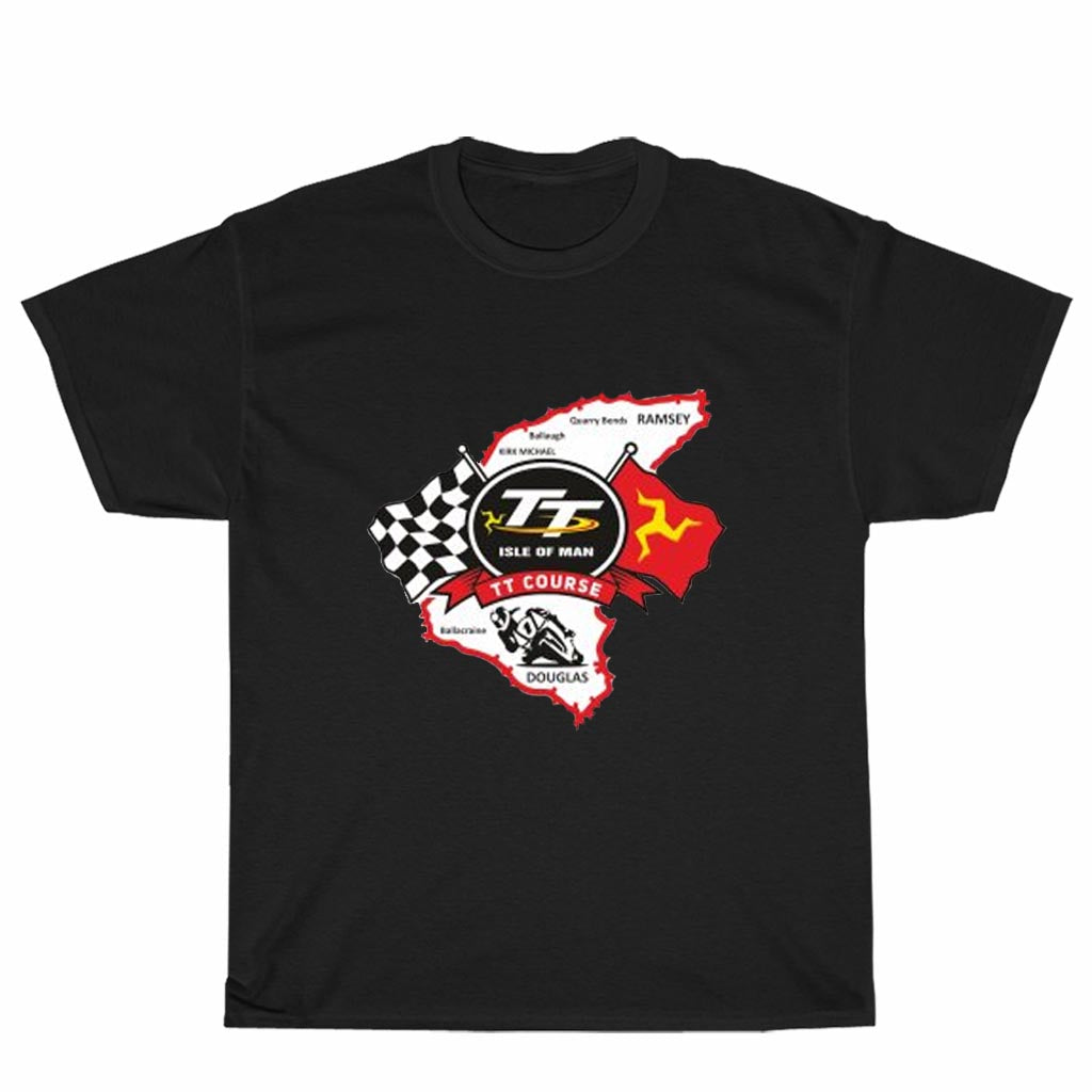 New Shirt Isle of Man TT Race Logo Unisex Men's T Shirt Size S to 3XL