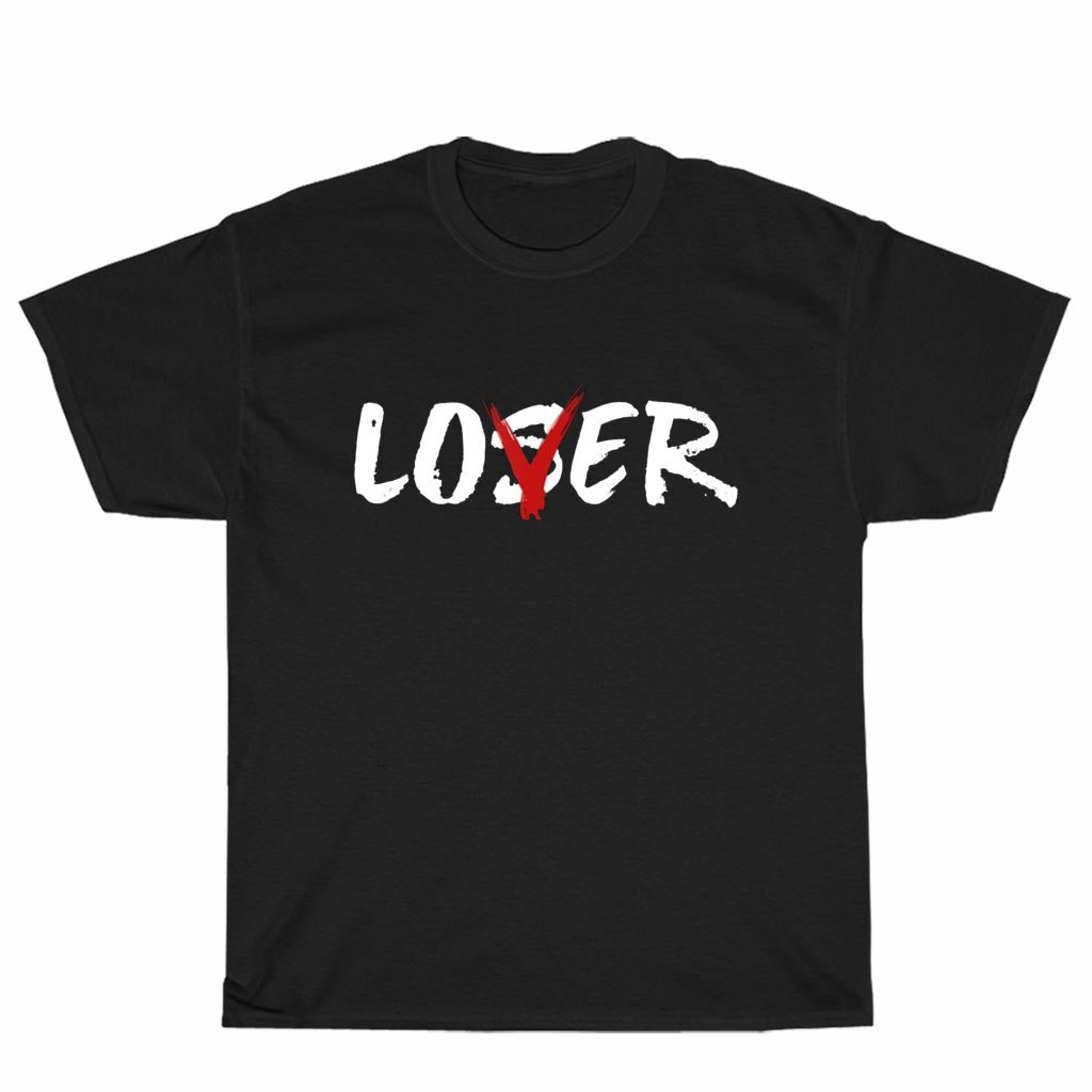 New Shirt Lover Loser Horror Club Logo Unisex Men's T Shirt Size S to 3XL