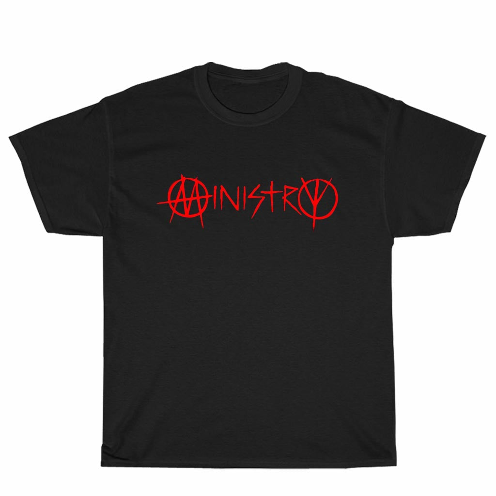 New Shirt MINISTRY Logo Unisex Men's T Shirt Size S to 3XL