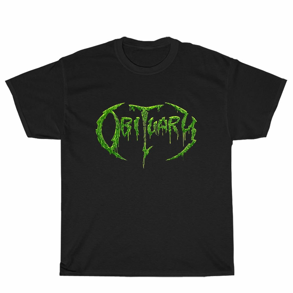 New Shirt OBITUARY Logo Unisex Men's T Shirt Size S to 3XL