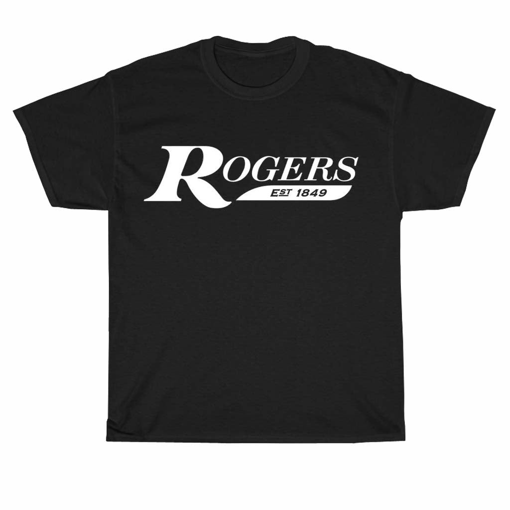 New Shirt Rogers Drums EST 1849 Logo Unisex Men's T Shirt Size S to 3XL