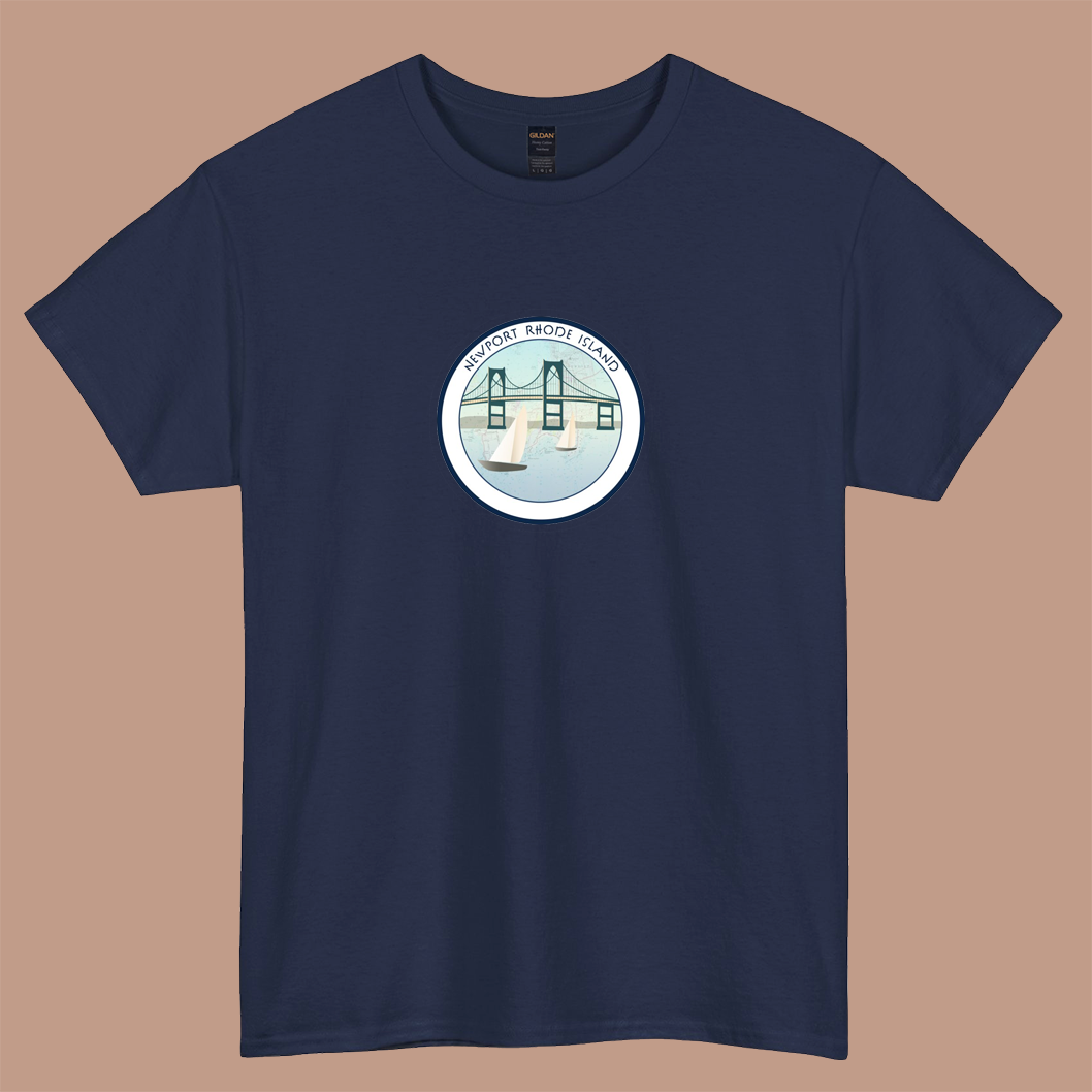 Newport Rhode Island log short sleeve t shirt Size S-3XL -P
