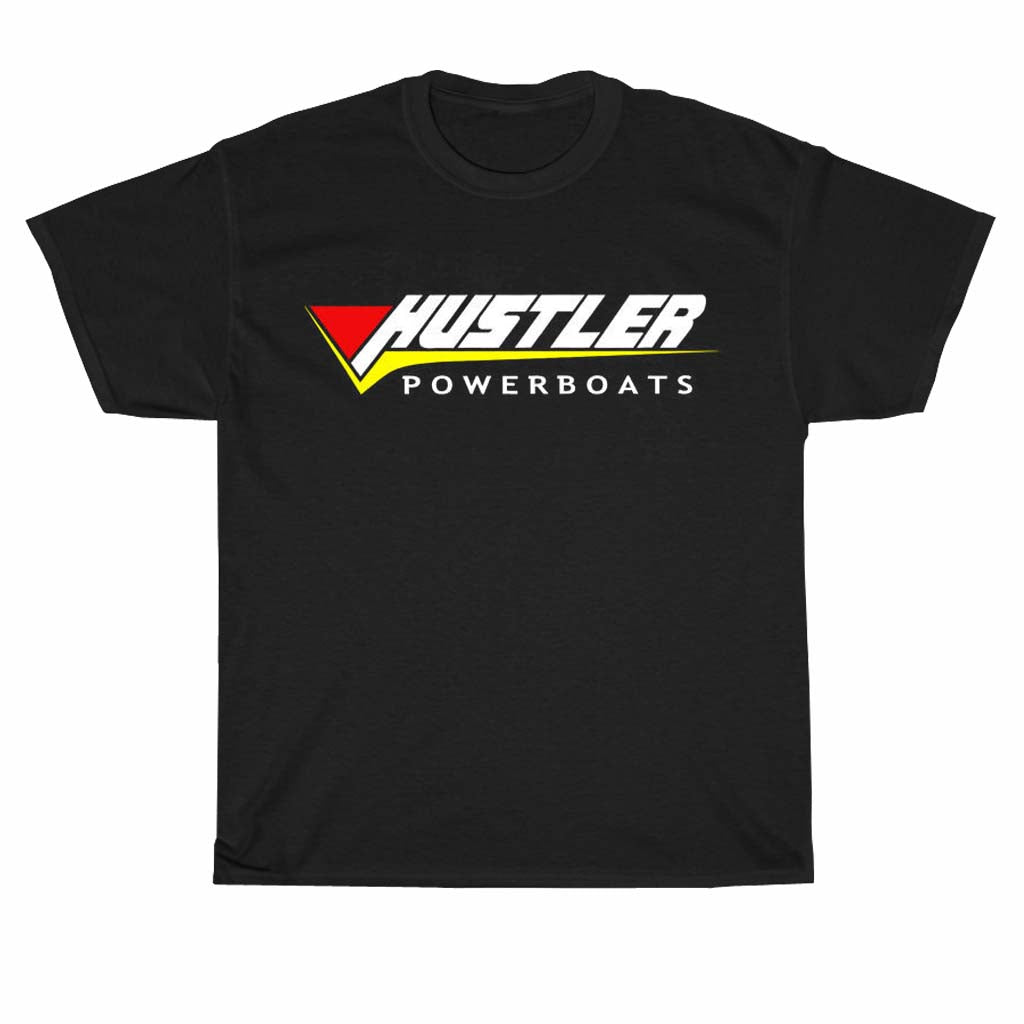 New Shirt Hustler Powerboats Logo Unisex Men's T Shirt Size S to 3XL