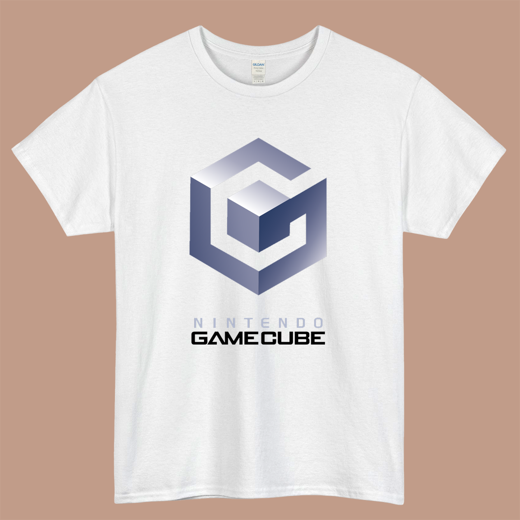 Nintendo Gamecube Classic Logo Mens Unisex Short Sleeve White T-Shirt Size S-3XL