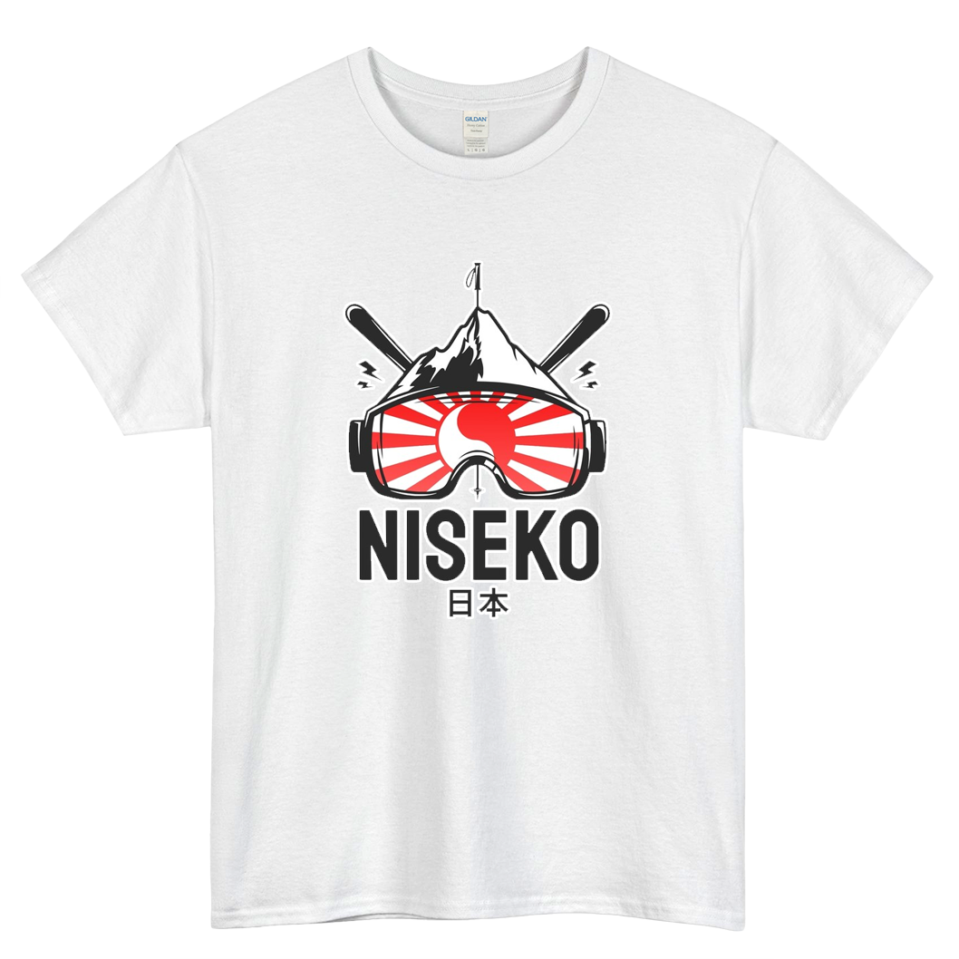 Niseko Hokkaido Logo Mens Unisex Short Sleeve T-Shirt Size S-3XL - P