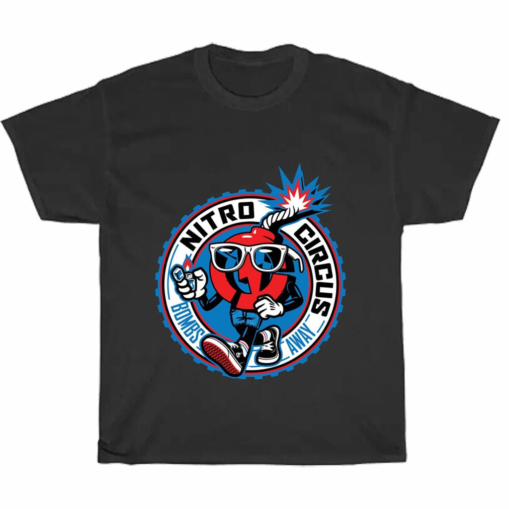 Nitro Circus Boms Logo Men's Unisex T Shirt Size S to 3XL