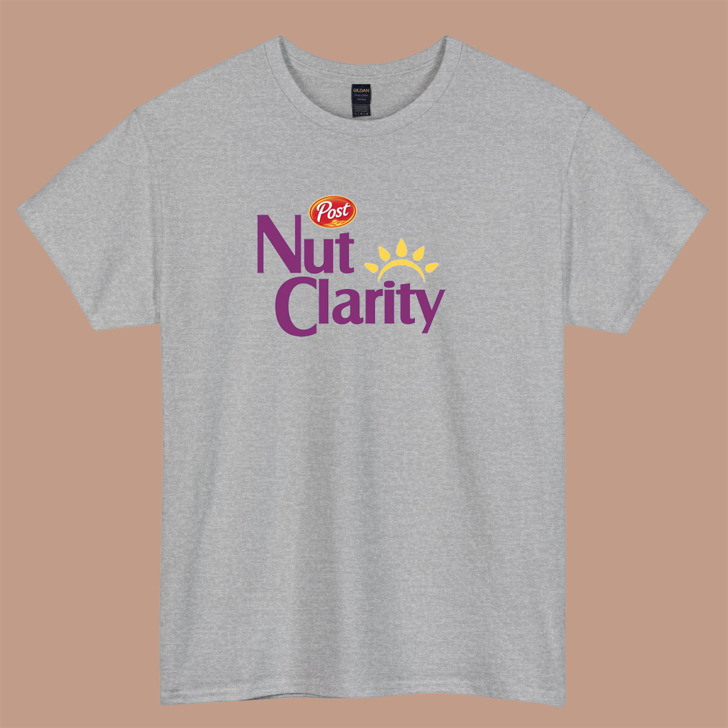 Nut Clarity Bran Cereal Logo short sleeve t shirt S-3XL- P