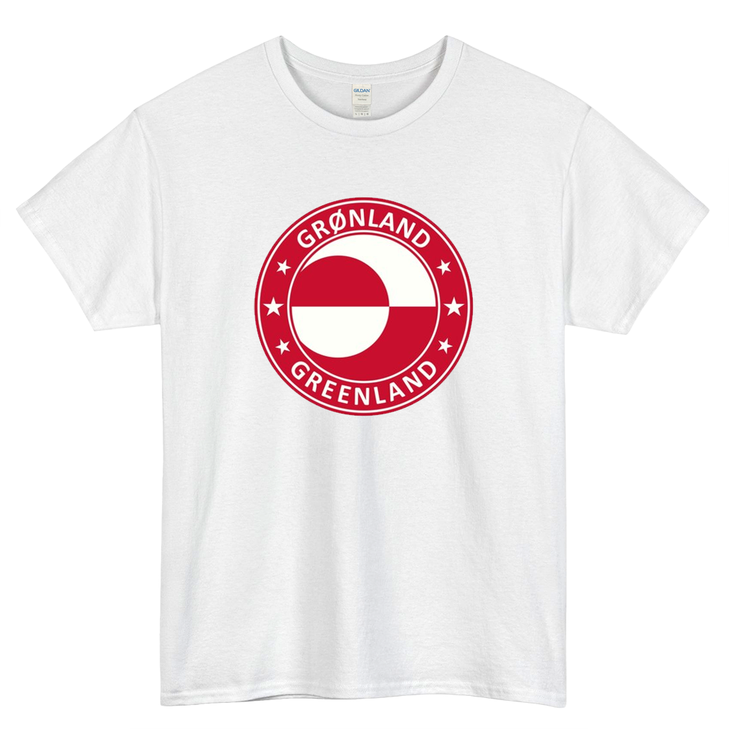 Nuuk, Greenland Logo Mens Unisex Short Sleeve T-Shirt Size S-3XL - P