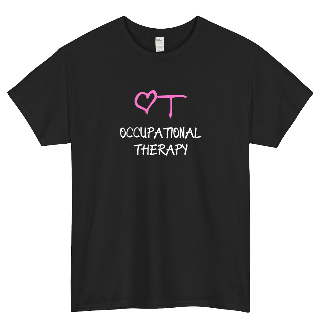 Occupational Therapy Love Heart Short Sleeve T-Shirt Size S-3XL -P