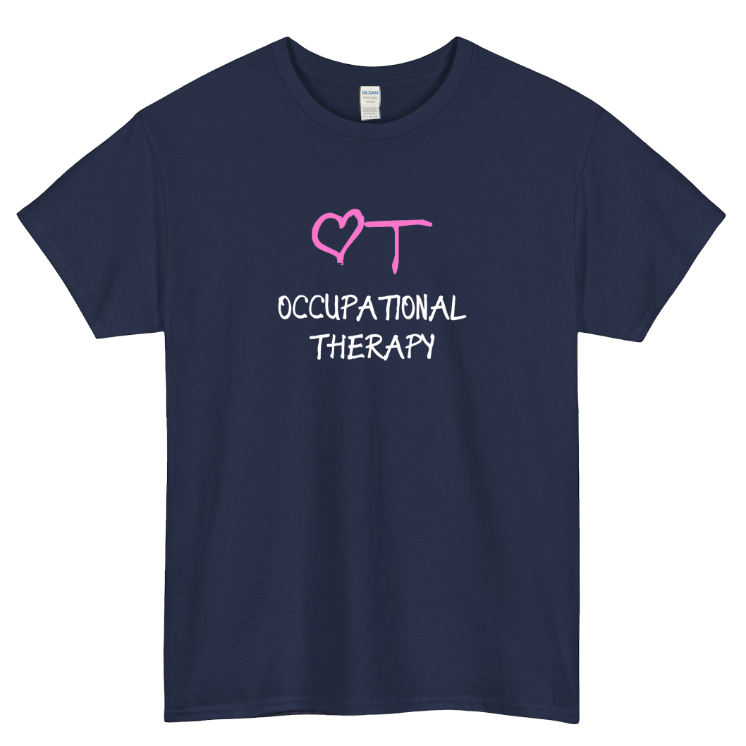 Occupational Therapy Love Heart Short Sleeve T-Shirt Size S-3XL -P