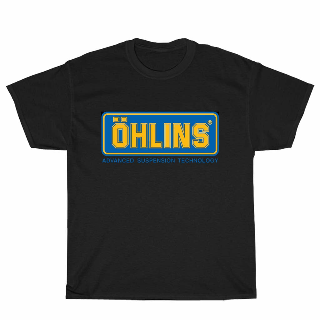 Ohlins Suspension Technology Shock Racing Oil Logo Unisex Men's T Shirt Size S to 3XL