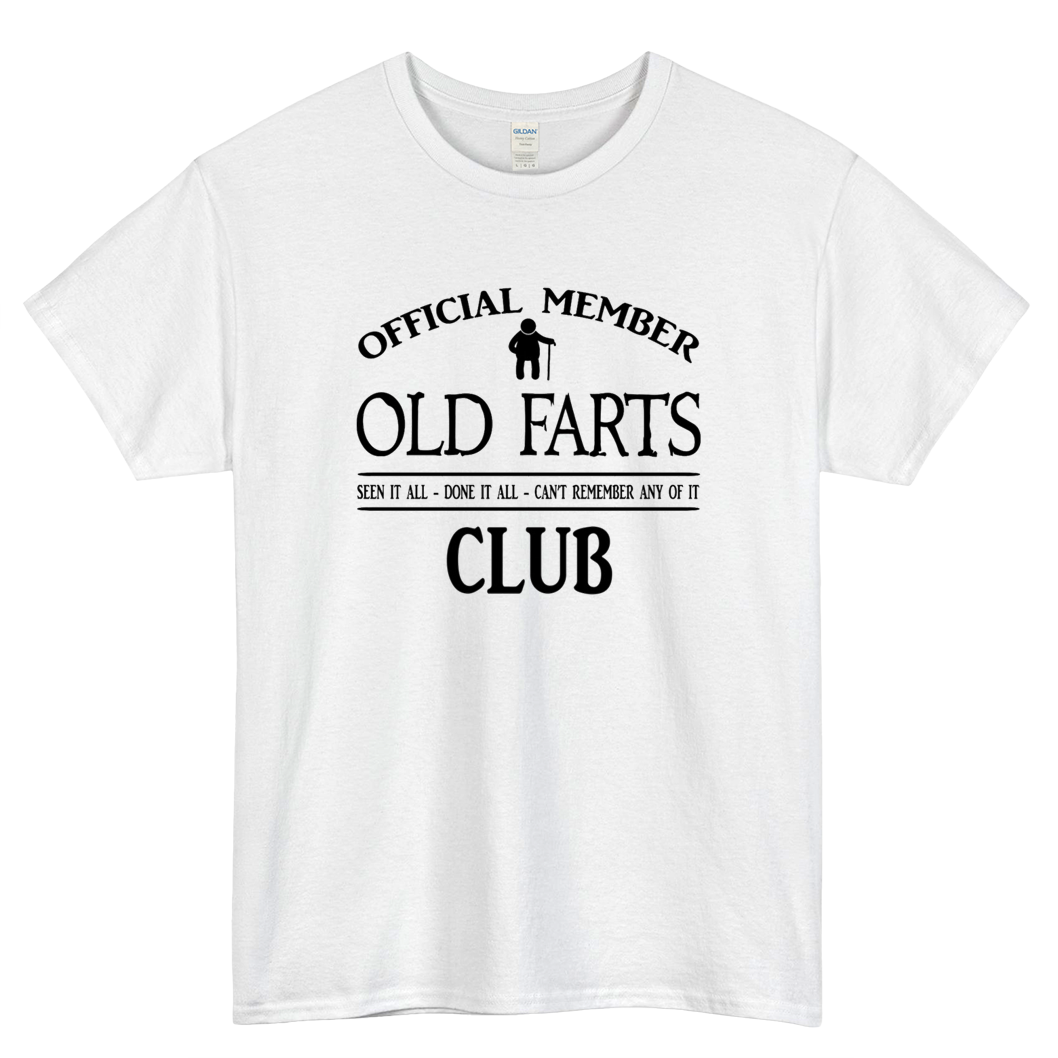 Old Farts Club Logo Mens Unisex Short Sleeve T-Shirt Size S-3XL - P