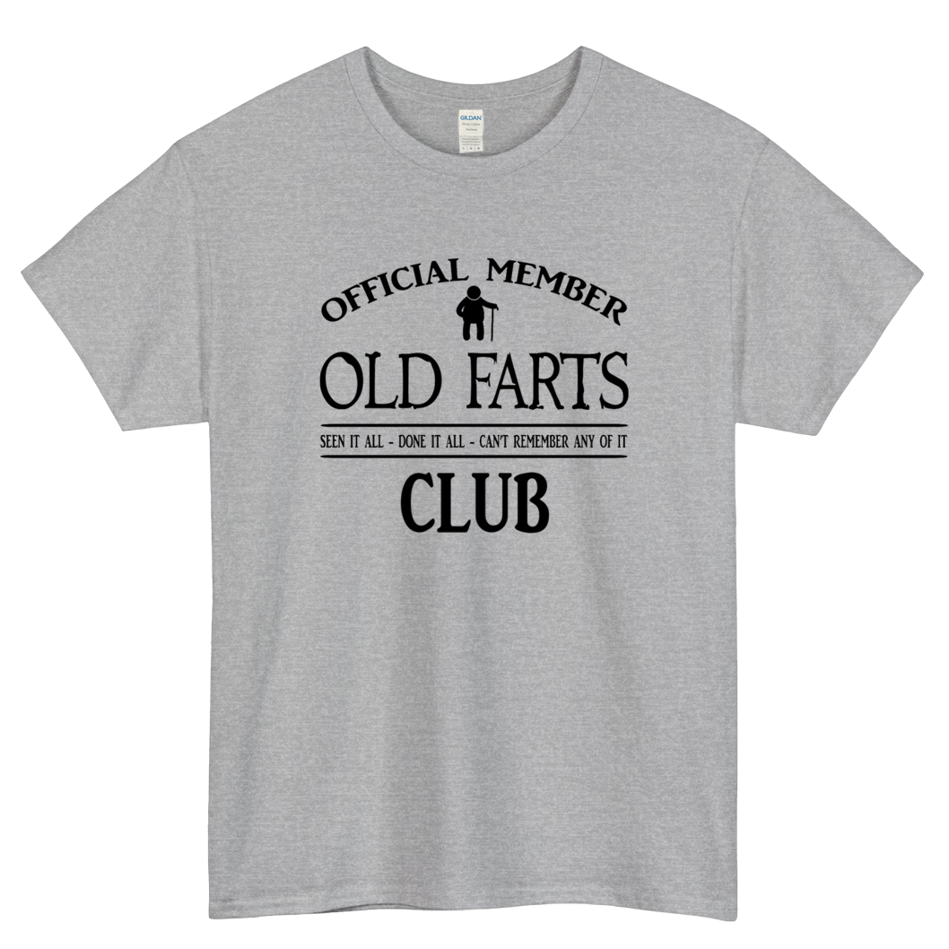 Old Farts Club Logo Mens Unisex Short Sleeve T-Shirt Size S-3XL - P