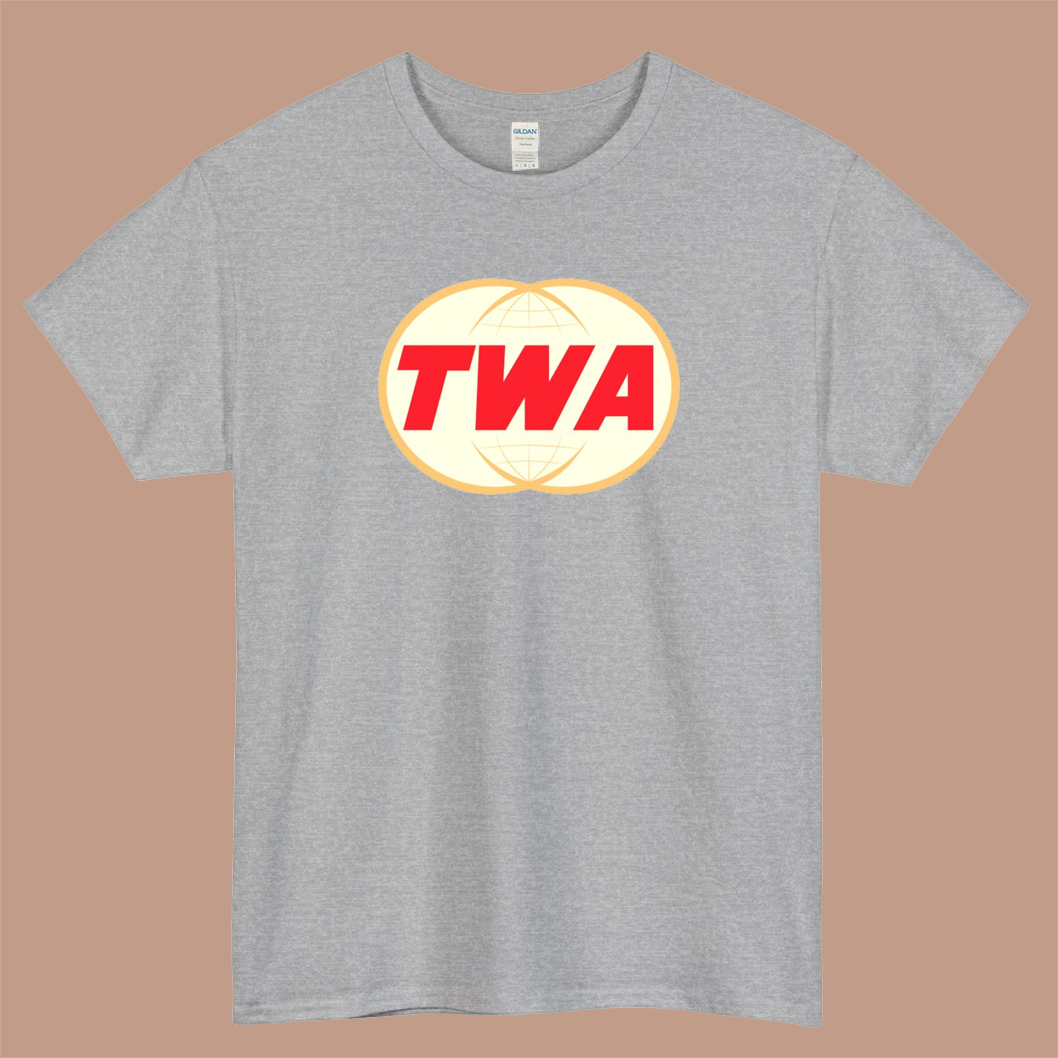 Old TWA Logo Mens Unisex Short Sleeve T-Shirt Size S-3XL - P