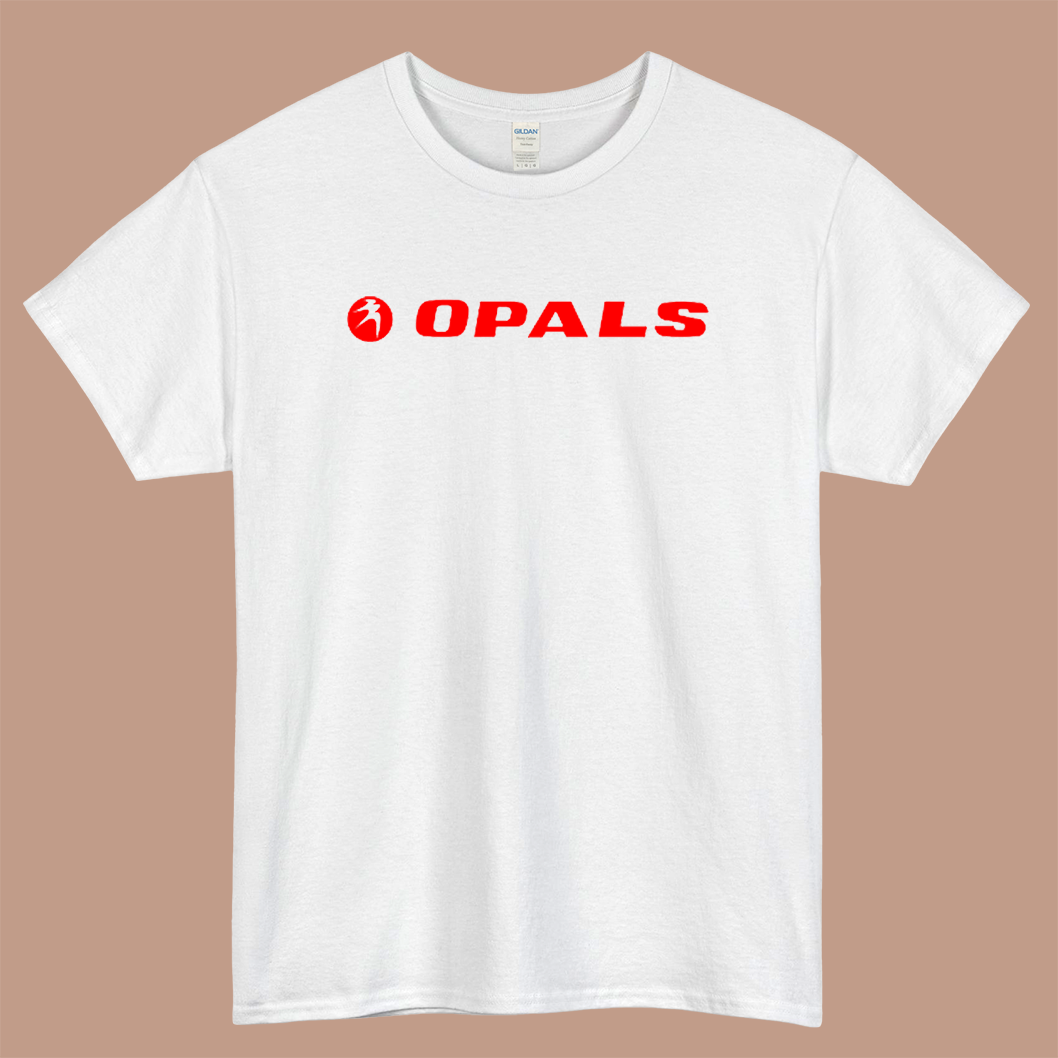 Opals Tyres Logo Mens Unisex Short Sleeve White T-Shirt Size S-3XL