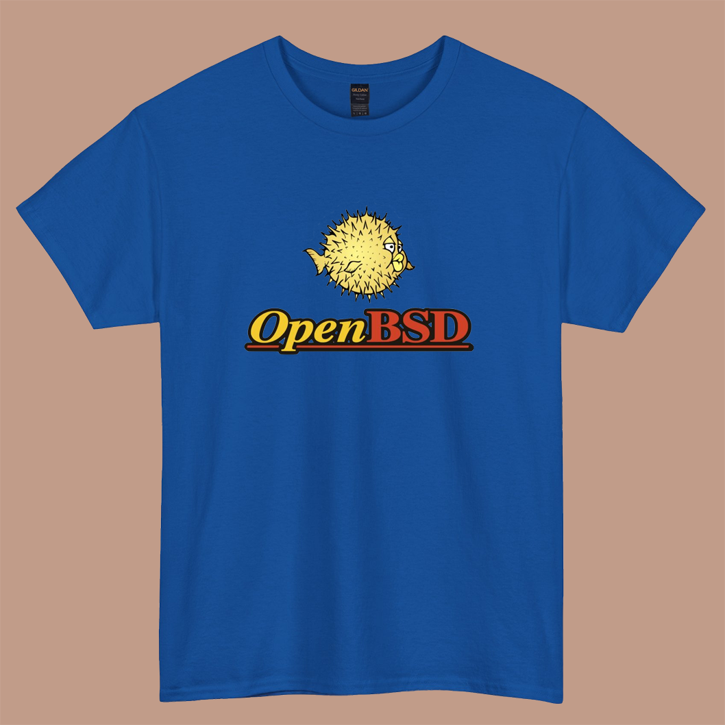 OpenBSD LOGO short sleeve t shirt S-3XL -P