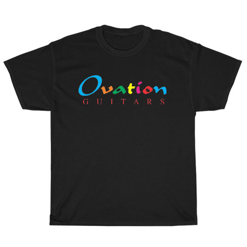 Ovation Guitar Logo Mens Unisex Short Sleeve T-Shirt Size S-3XL