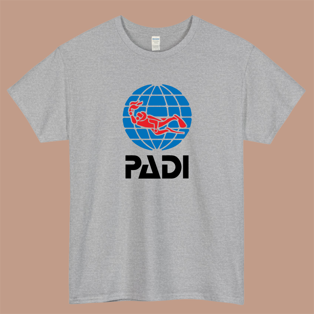 PADI Logo Mens Unisex Short Sleeve T-Shirt Size S-3XL