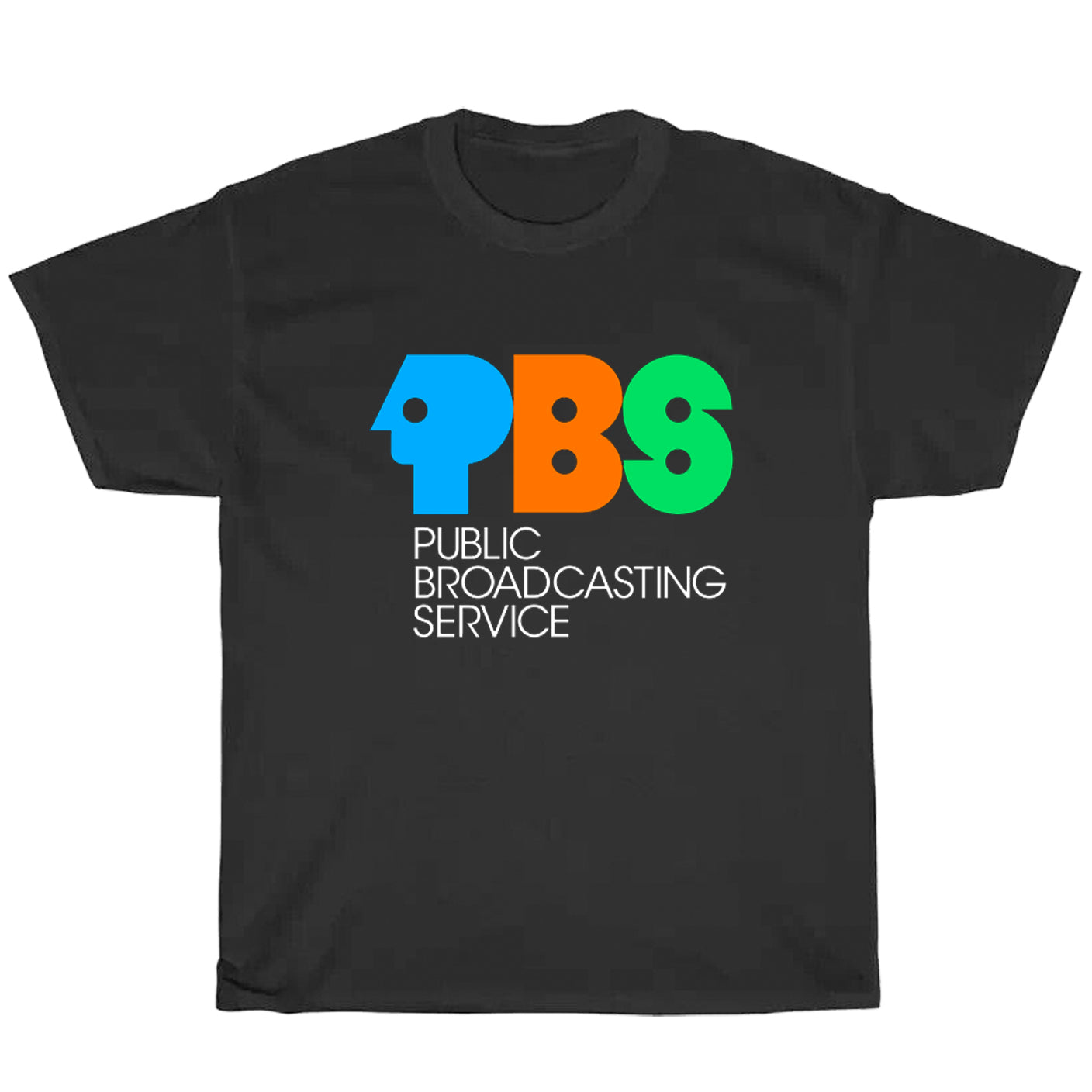 PBS Public Broadcasting Service Logo Men's Unisex T Shirt Size S to 3XL