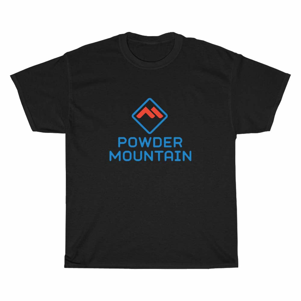 POWDER MOUNTAIN SKI RESORT logo Men's Unisex T Shirt Size S to 3XL