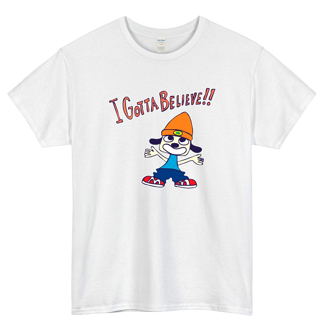 PaRappa - I Gotta Believe Logo Mens Unisex Short Sleeve T-Shirt Size S-3XL - P