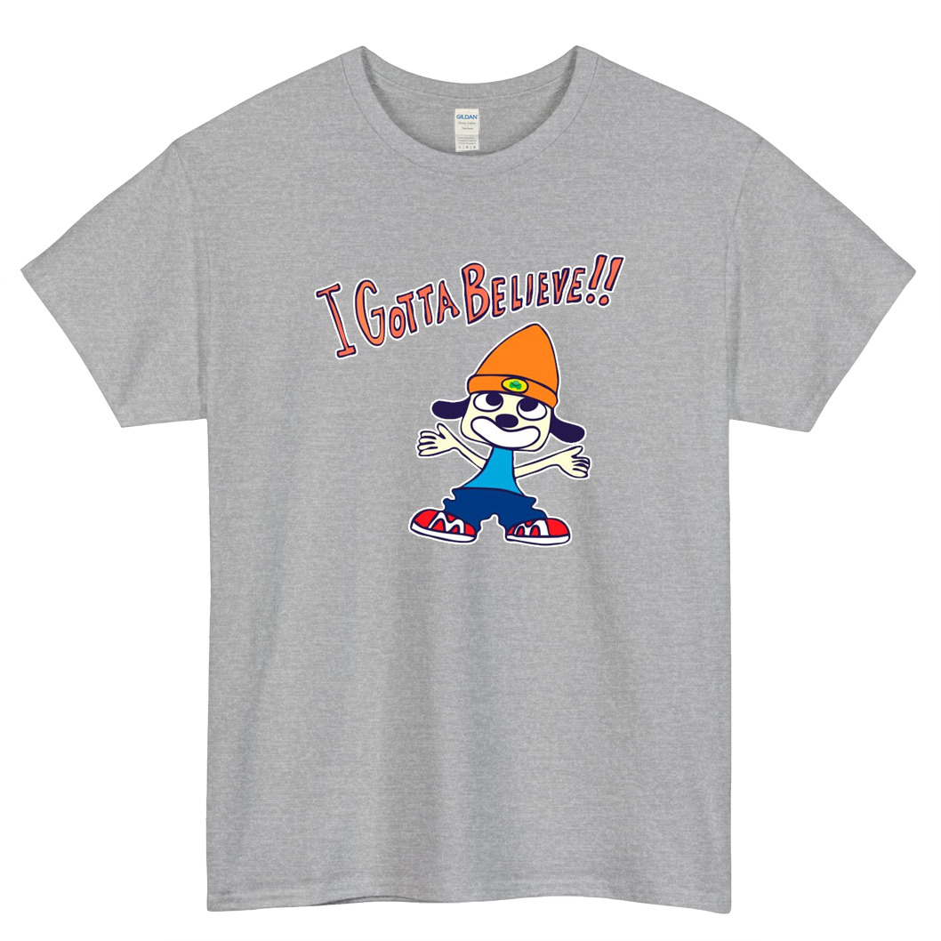 PaRappa - I Gotta Believe Logo Mens Unisex Short Sleeve T-Shirt Size S-3XL - P
