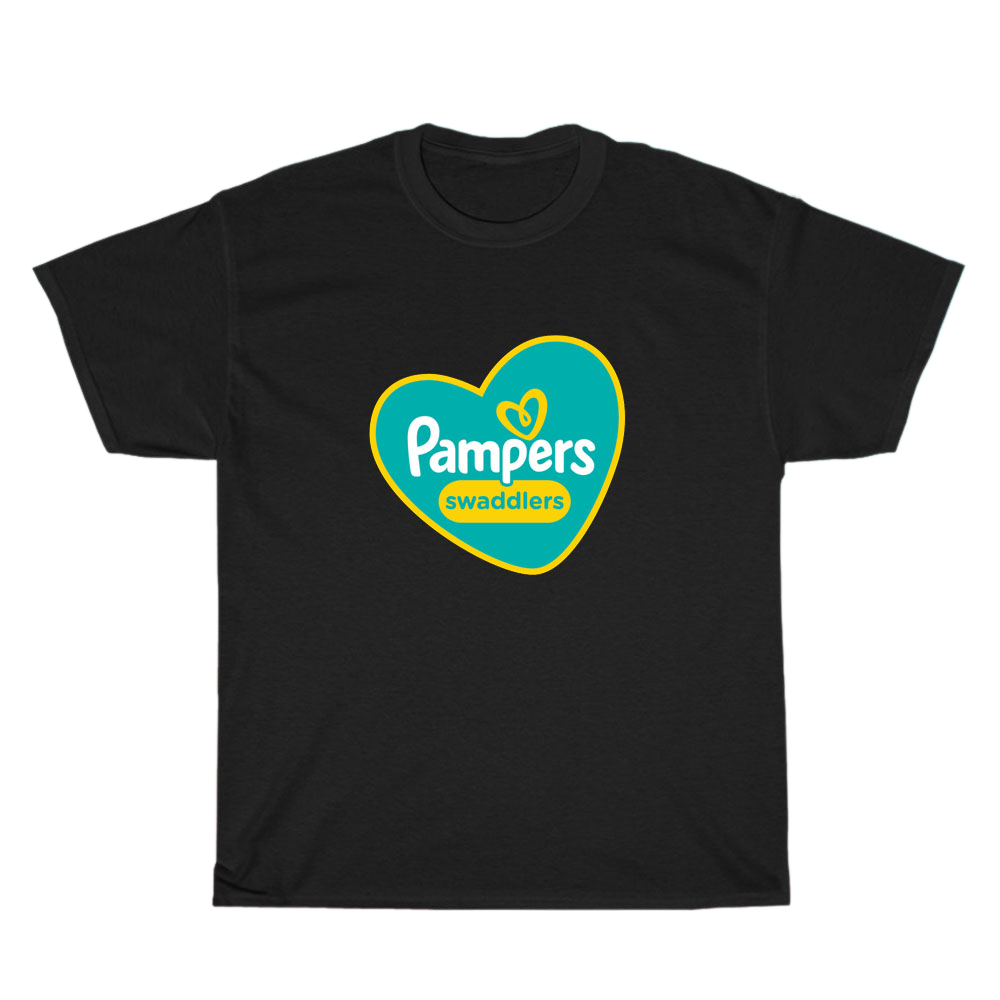 Pampers Swaddlers Diapers Logo Men's Unisex T Shirt Size S to 3XL