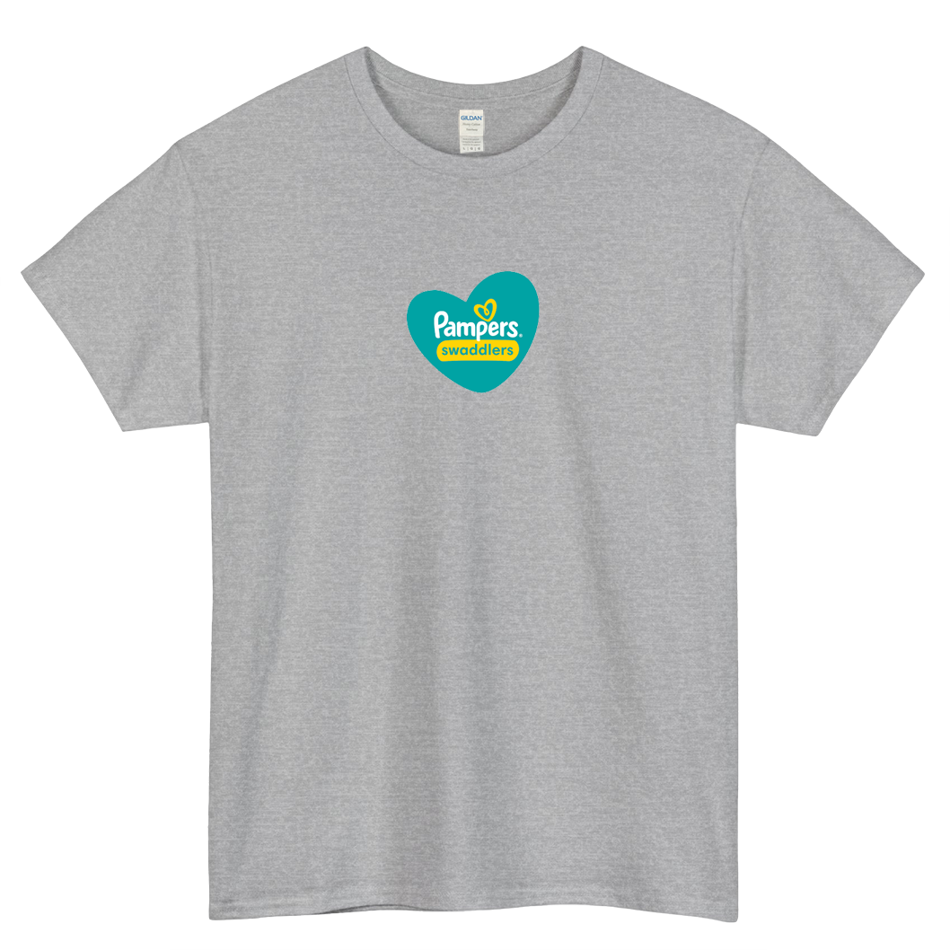 Pampers Swaddlers Diapers Logo short SLEEVE T SHIRT -P