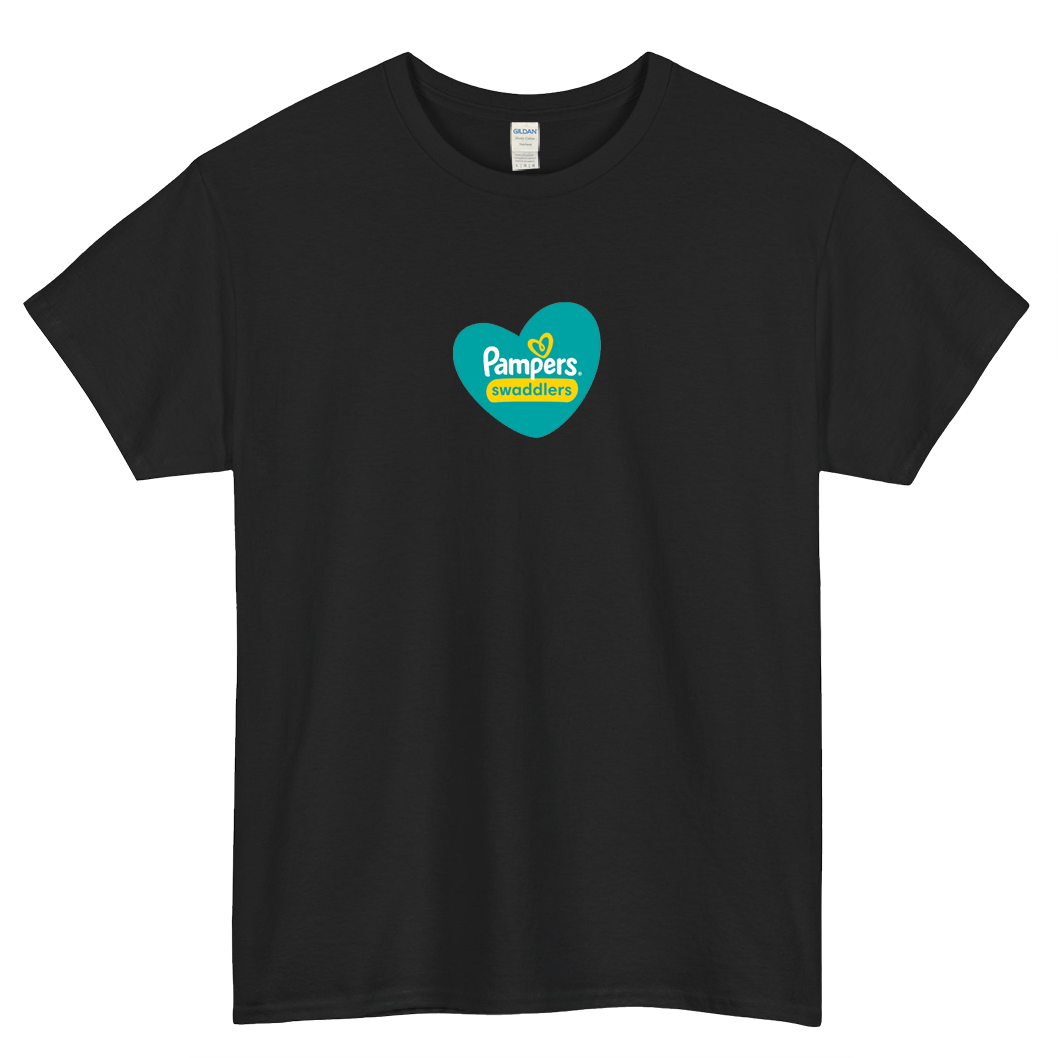 Pampers Swaddlers Diapers Logo short SLEEVE T SHIRT -P